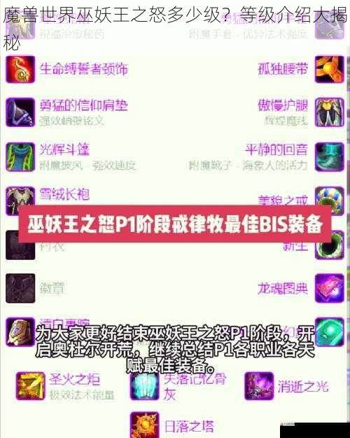 魔兽世界巫妖王之怒多少级？等级介绍大揭秘