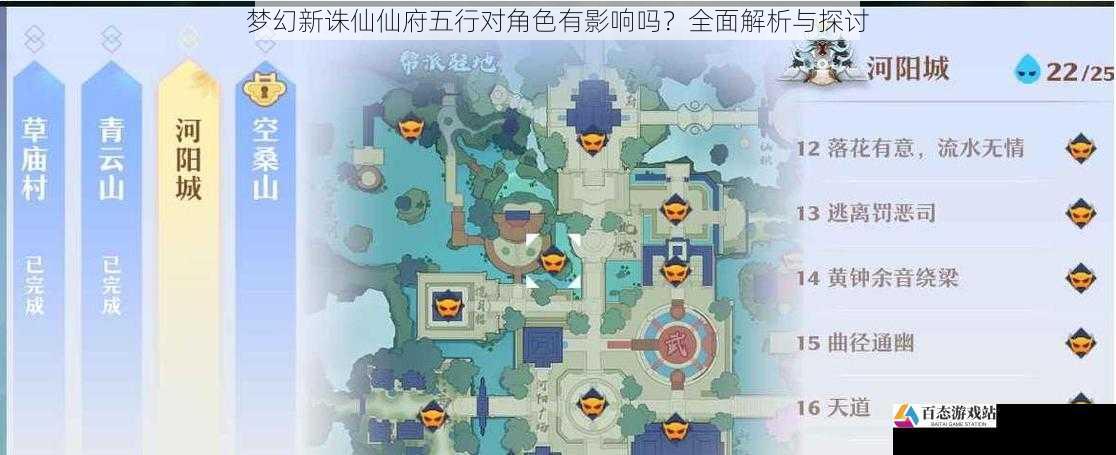 梦幻新诛仙仙府五行对角色有影响吗？全面解析与探讨