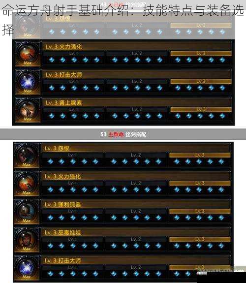 命运方舟射手基础介绍：技能特点与装备选择