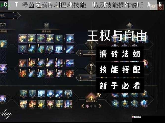 绿茵之巅库利巴利技能一览及技能操作说明