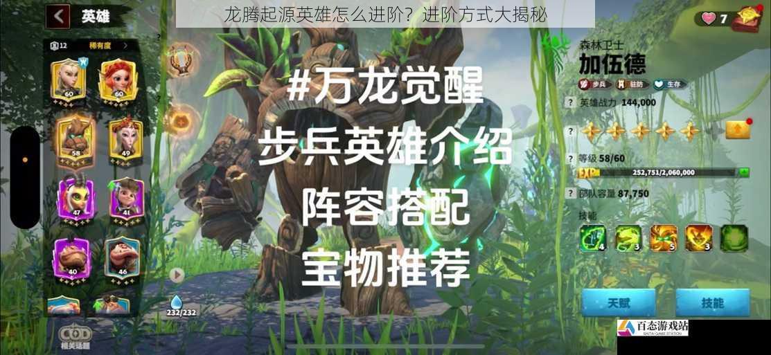 龙腾起源英雄怎么进阶?进阶方式大揭秘