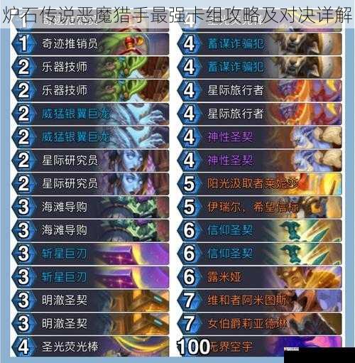 炉石传说恶魔猎手最强卡组攻略及对决详解