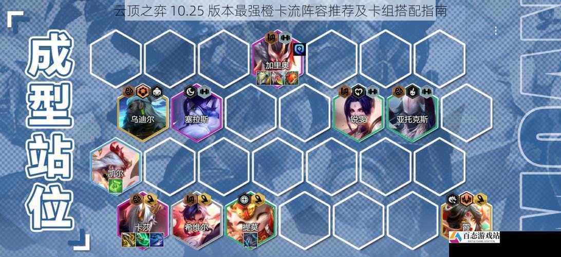 云顶之弈 10.25 版本最强橙卡流阵容推荐及卡组搭配指南