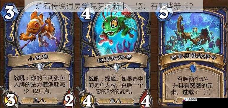 炉石传说通灵学院萨满新卡一览：有哪些新卡？