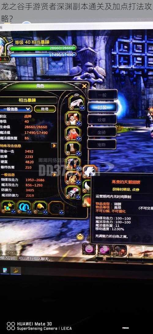 龙之谷手游贤者深渊副本通关及加点打法攻略？