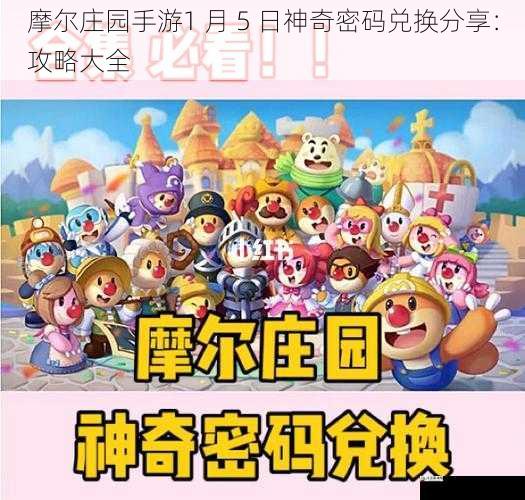 摩尔庄园手游1 月 5 日神奇密码兑换分享:攻略大全