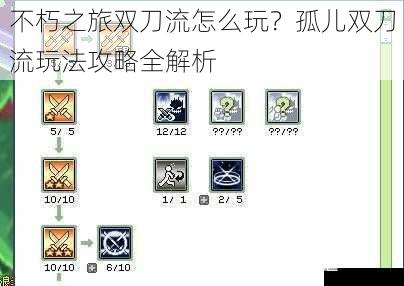 不朽之旅双刀流怎么玩?孤儿双刀流玩法攻略全解析