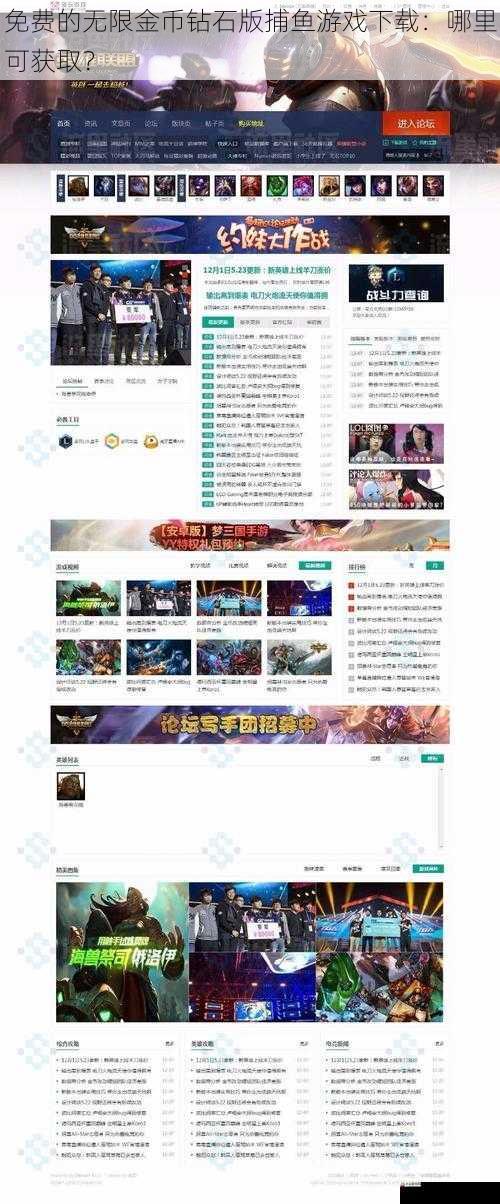 游戏论坛和社区