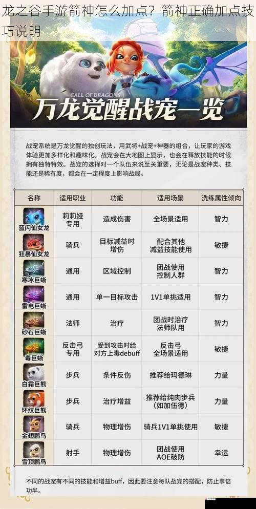宠物技能加点