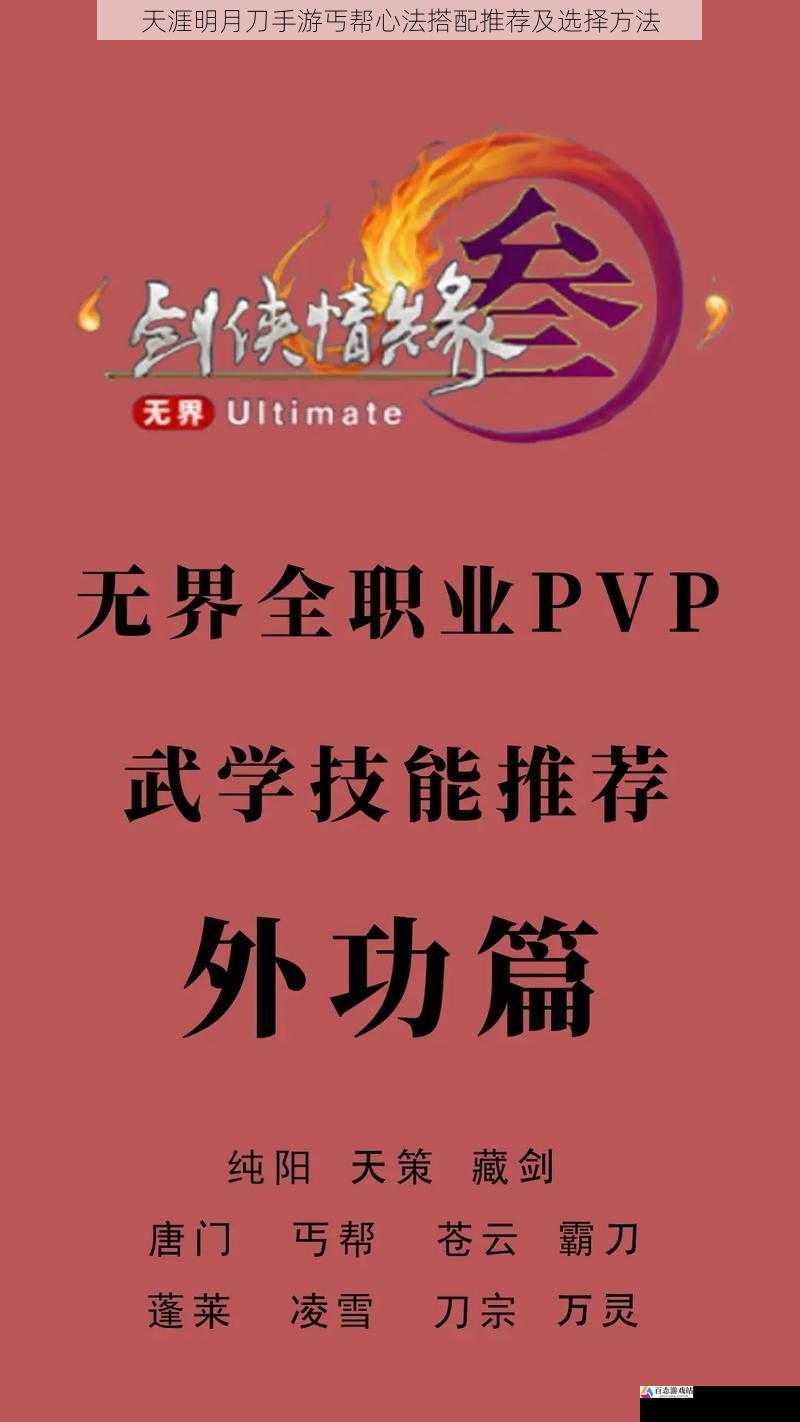 PVP 与心法搭配