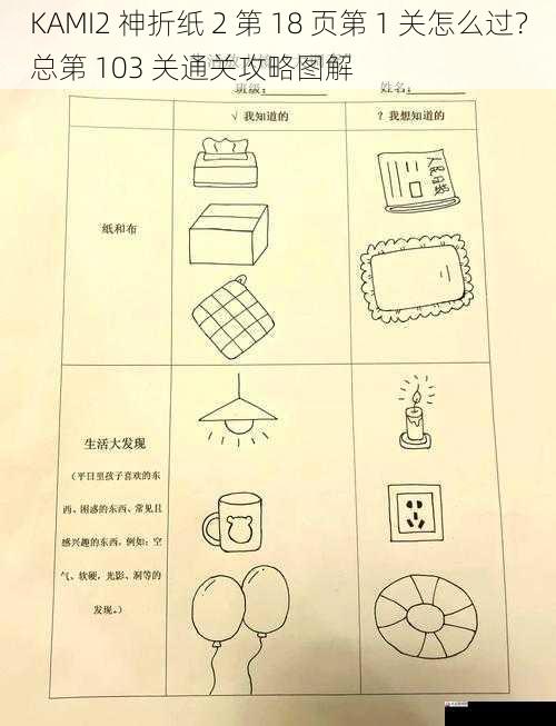 观察纸张初始状态