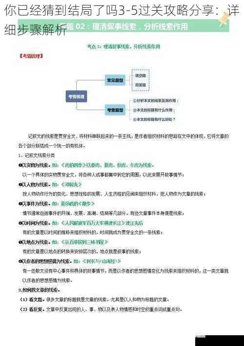 合理分析线索