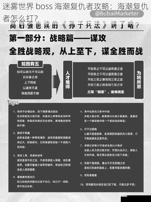 制定合理的战斗策略