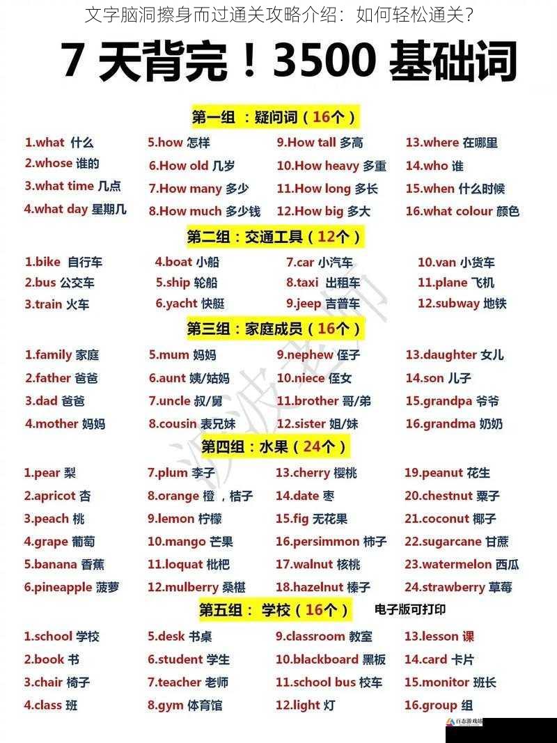 培养词汇量