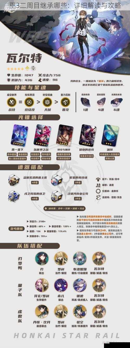 巫3二周目继承哪些：详细解读与攻略