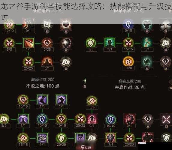 龙之谷手游剑圣技能选择攻略：技能搭配与升级技巧