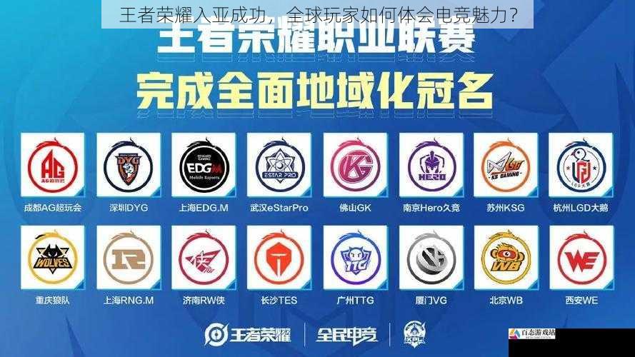 王者荣耀入亚成功，全球玩家如何体会电竞魅力？