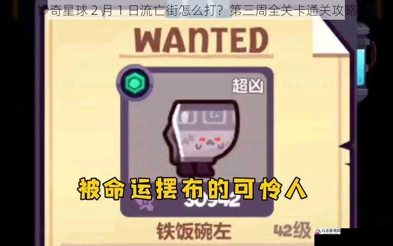 妙奇星球 2 月 1 日流亡街怎么打?第三周全关卡通关攻略