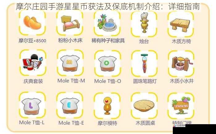 摩尔庄园手游星星币获法及保底机制介绍:详细指南
