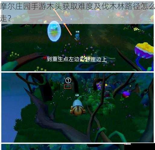 摩尔庄园手游木头获取难度及伐木林路径怎么走?