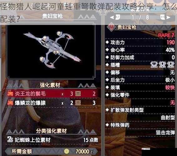  怪物猎人崛起河童蛙重弩散弹配装攻略分享：怎么配装？