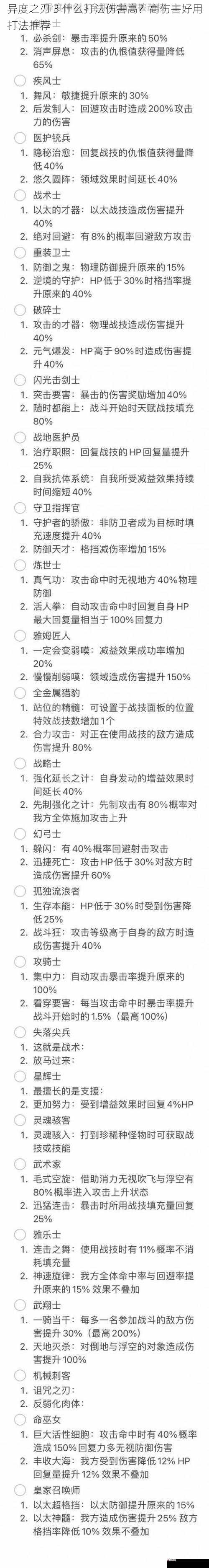 异度之刃 3 什么打法伤害高?高伤害好用打法推荐