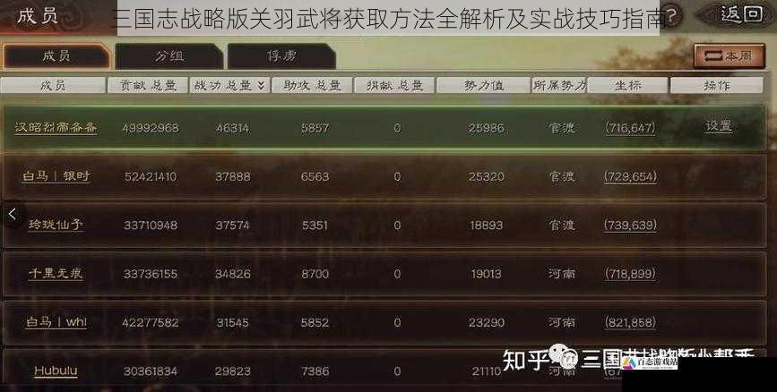  三国志战略版关羽武将获取方法全解析及实战技巧指南