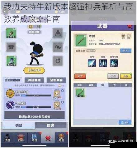  我功夫特牛新版本超强神兵解析与高效养成攻略指南