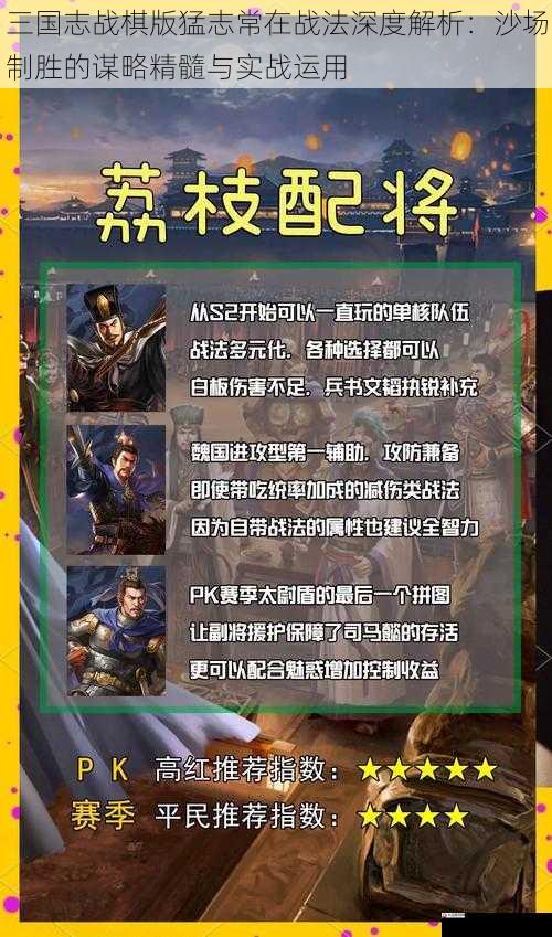  三国志战棋版猛志常在战法深度解析：沙场制胜的谋略精髓与实战运用