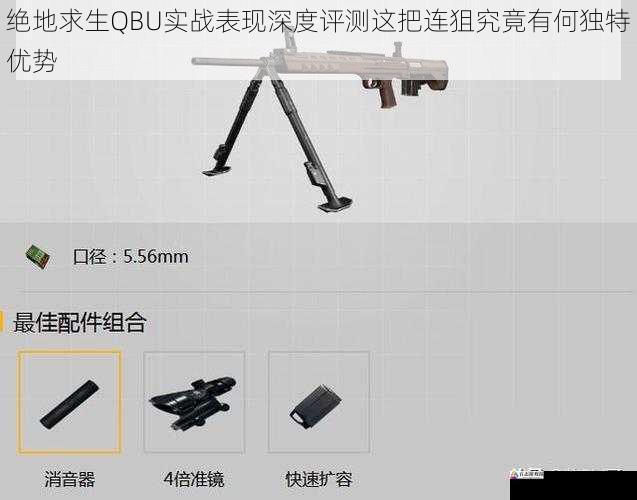  绝地求生QBU实战表现深度评测这把连狙究竟有何独特优势