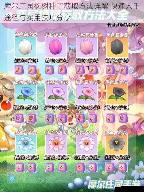  摩尔庄园枫树种子获取方法详解 快速入手途径与实用技巧分享