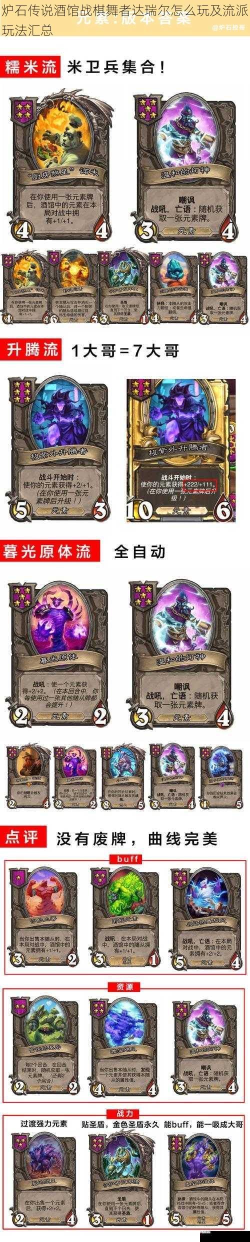 炉石传说酒馆战棋舞者达瑞尔怎么玩及流派玩法汇总