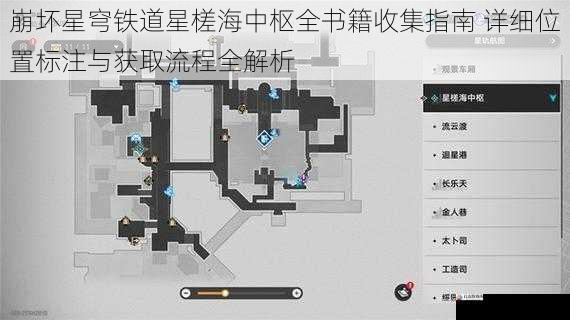  崩坏星穹铁道星槎海中枢全书籍收集指南 详细位置标注与获取流程全解析
