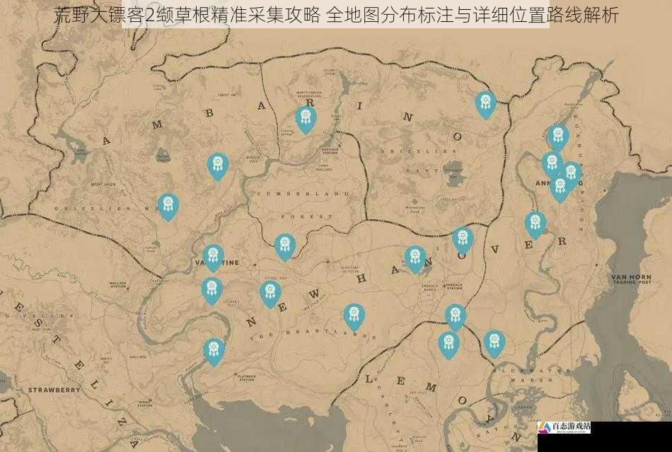  荒野大镖客2缬草根精准采集攻略 全地图分布标注与详细位置路线解析
