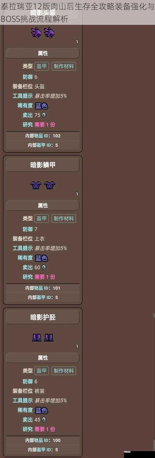  泰拉瑞亚12版肉山后生存全攻略装备强化与BOSS挑战流程解析