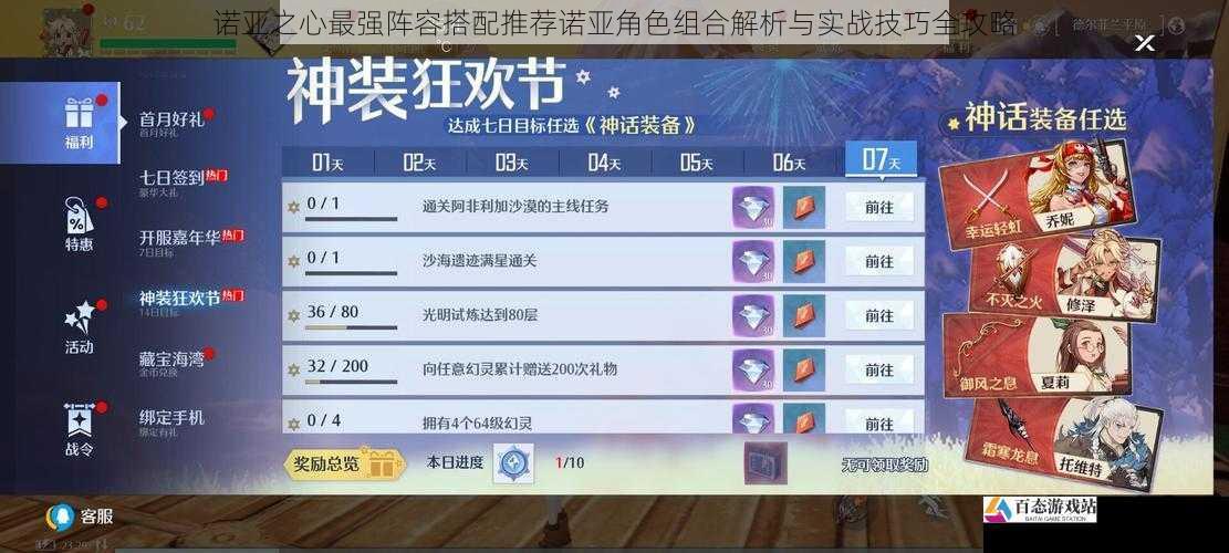 诺亚之心最强阵容搭配推荐诺亚角色组合解析与实战技巧全攻略