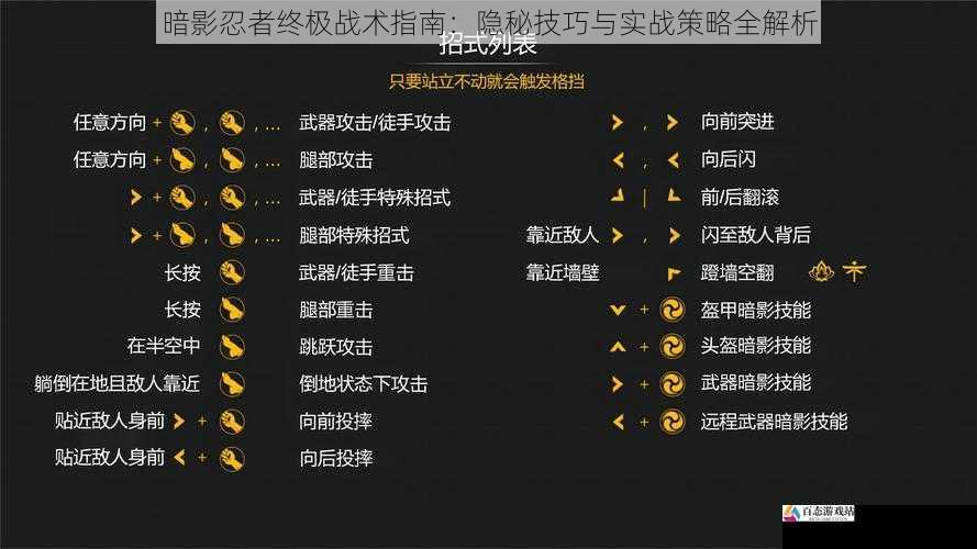 暗影忍者终极战术指南：隐秘技巧与实战策略全解析