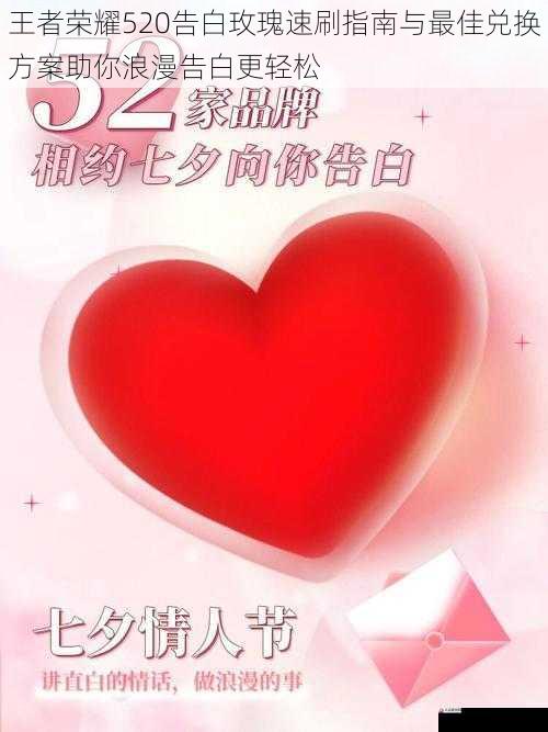 王者荣耀520告白玫瑰速刷指南与最佳兑换方案助你浪漫告白更轻松