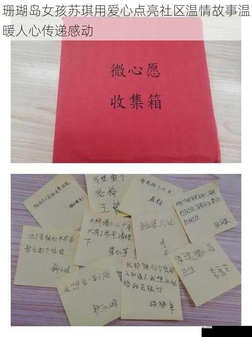 珊瑚岛女孩苏琪用爱心点亮社区温情故事温暖人心传递感动