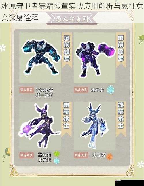 冰原守卫者寒霜徽章实战应用解析与象征意义深度诠释