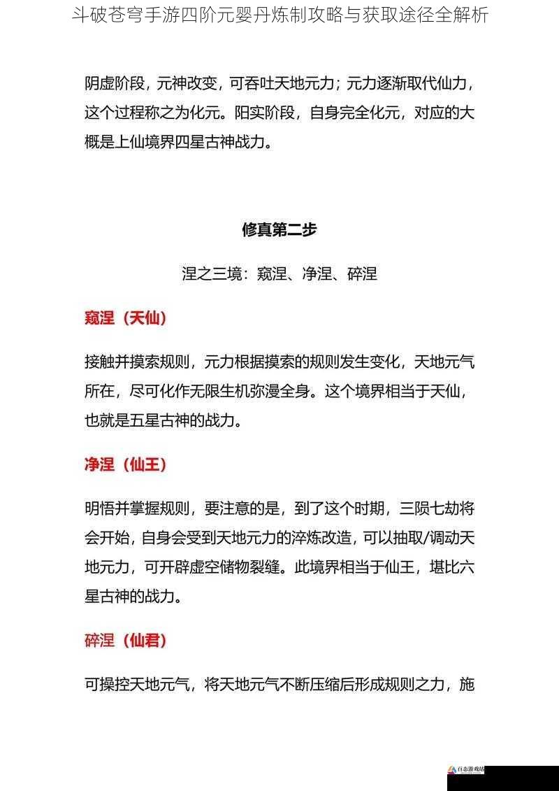 斗破苍穹手游四阶元婴丹炼制攻略与获取途径全解析