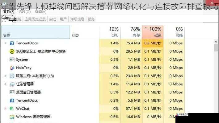 守望先锋卡顿掉线问题解决指南 网络优化与连接故障排查技巧分享