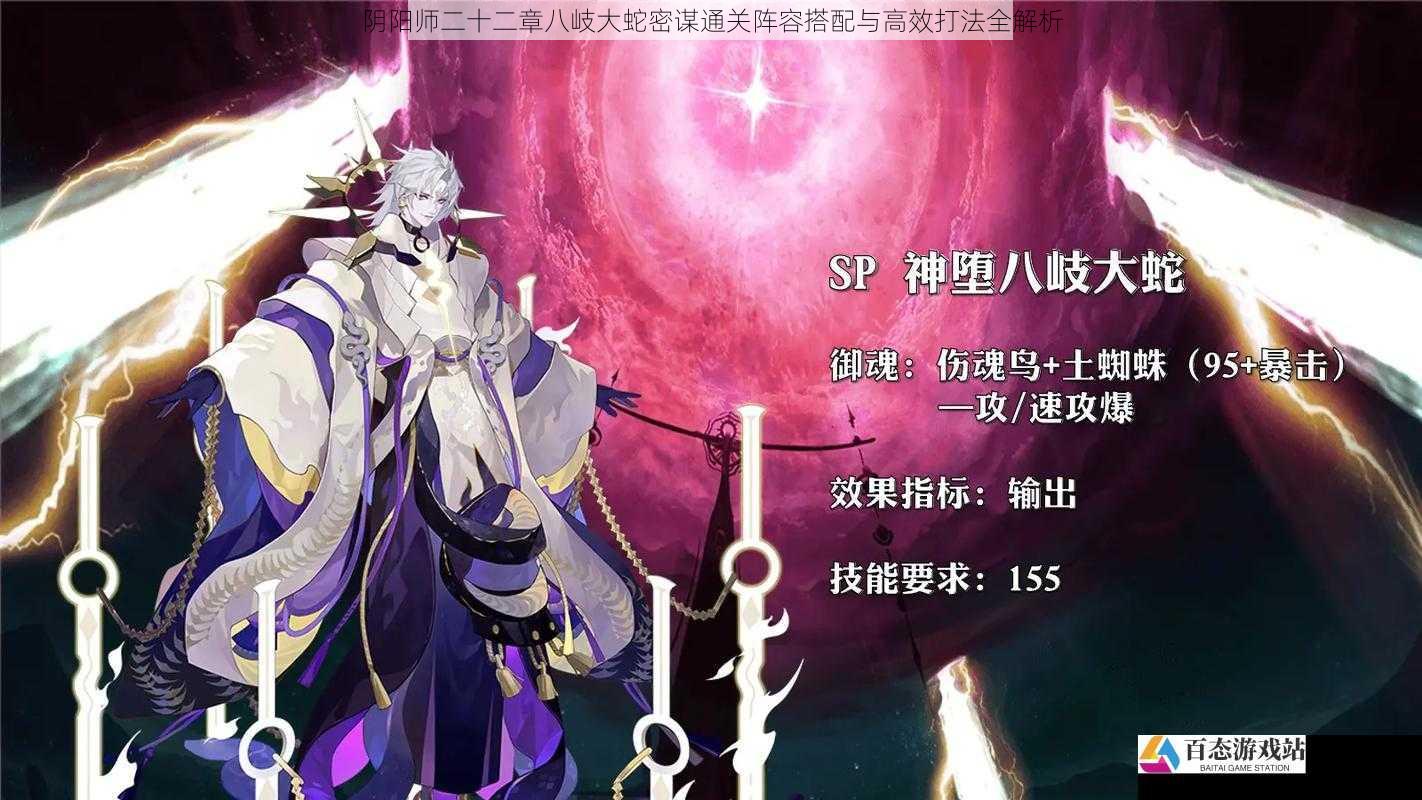 阴阳师二十二章八岐大蛇密谋通关阵容搭配与高效打法全解析