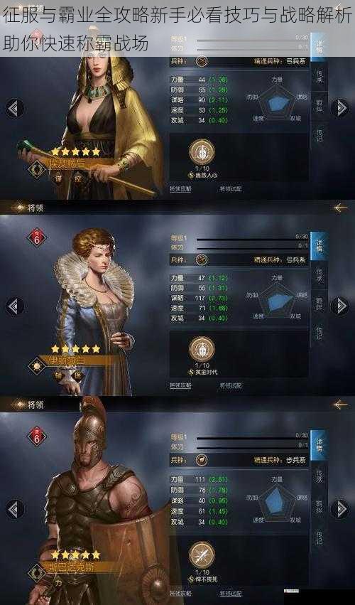  征服与霸业全攻略新手必看技巧与战略解析助你快速称霸战场
