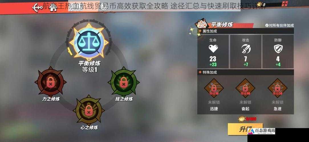 航海王热血航线贸易币高效获取全攻略 途径汇总与快速刷取技巧详解