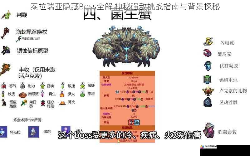  泰拉瑞亚隐藏Boss全解 神秘强敌挑战指南与背景探秘