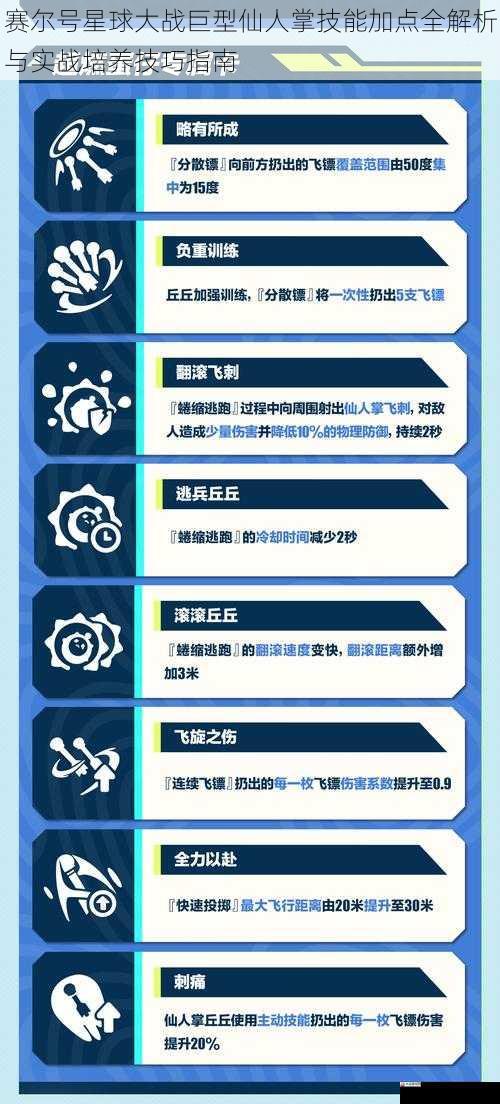 赛尔号星球大战巨型仙人掌技能加点全解析与实战培养技巧指南