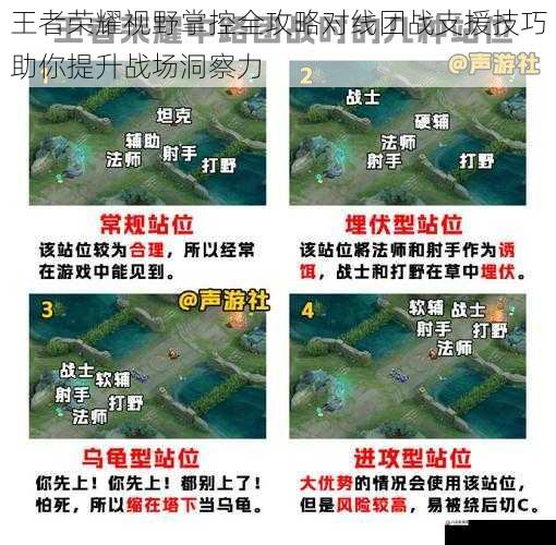 王者荣耀视野掌控全攻略对线团战支援技巧助你提升战场洞察力