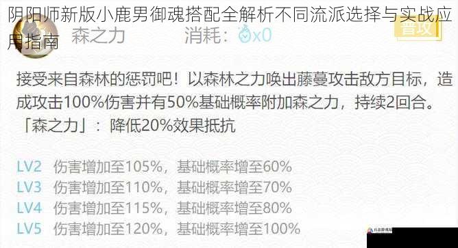 阴阳师新版小鹿男御魂搭配全解析不同流派选择与实战应用指南