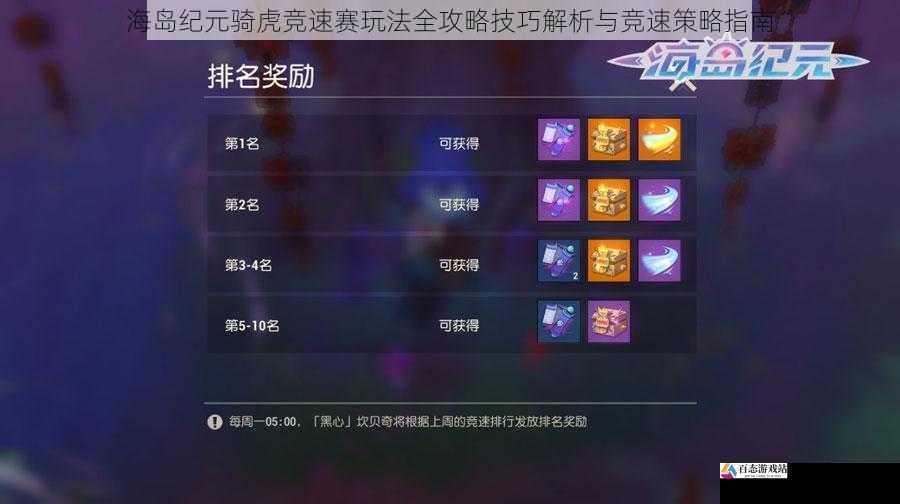海岛纪元骑虎竞速赛玩法全攻略技巧解析与竞速策略指南